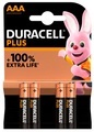 Duracell, Duracell Batterien PLUS AAA/LR03 4 Stück