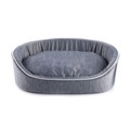 Freezack Kühlendes Hundebett Cooling Bed Oval S grau
