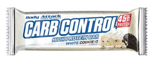 Body Attack, Body Attack Carb Control Proteinriegel White Cookie-O