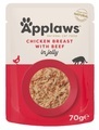 Applaws Pouch in Jelly 16 x 70 g - Huhn mit Rind
