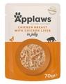 Applaws Pouch in Jelly 16 x 70 g - Huhn mit Leber
