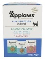 Applaws, Sparpaket 24 x 70 g Applaws Katzenfutter in Brühe - Fischauswahl
