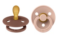 BIBS® Schnuller Colour Symmetrischer Sauger Woodchuck & Blush 6-18 Monate, 2 Stk.