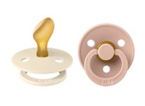 BIBS® Schnuller Colour Anatomischer Sauger Ivory & Blush 0-6 Monate, 2 Stk.