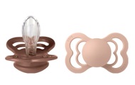 BIBS, BIBS Schnuller Supreme Blush / Woodchuck Silikon 0-6 Monate, 2 Stk.