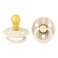 BIBS, BIBS Studio Colour Schnuller, Latex, Rund, 0-6 Monate, Pin Ivory Vanilla Mix (2 Stk)