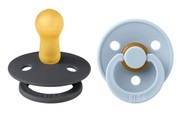 BIBS® Schnuller Colour Iron Glow/Baby Blue Glow 6-18 Monate, 2 Stk.