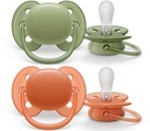 Philips Avent Schnuller +18M Ultra Soft Khaki/Terracotta