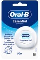 Oral-B - ssentialfloss Zahnseide Ungewachst, Essentialfloss ungewachst, 50m