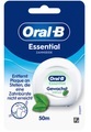Oral-B - Essentialfloss Zahnseide Minze, Essentialfloss mint gewachst, 50m