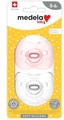 Medela, Medela Baby Schnuller Soft Silicone Girl Transparent 0-6 Monate (2 Stk)