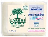 L'ARBRE VERT Öko Seife Empfindliche Haut Französisch (2x100 g)
