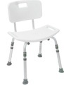 Duschhocker Duro mit Rückenlehne