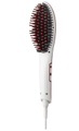 Elektrische Haarglättbürste weiss/rot