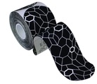 TheraBand Kinesiology Tape Precut Roll - Black/White