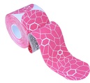 TheraBand Kinesiology Tape Precut Roll - Pink/White