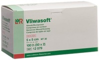 Vliwasoft Vliesstoffkompressen 5x5cm 6-lagig steril (50x2 Stück)