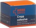 WERO SWISS Lux K-10 Elastische Fixierbinde 4mx4cm weiss (1 Stück)