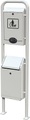 undefined, Hundetoilette HxBxT 1700 x 435 x 255 mm weiß