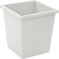 undefined, Papierkorb, Stahlblech Volumen 27 l, BxHxT 343 x 343 x 361 mm grau