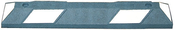 undefined, Radstopp LxBxH 900 x 150 x 100 mm blau / weiß reflektierend