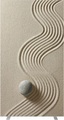 Trennwand easyScreen mit Fotomotiv Modell Sand, Breite 940 mm