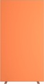 undefined, Trennwand easyScreen einfarbig, mit Schallschutz orange, Breite 940 mm