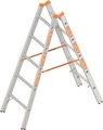 Sprossen-Stehleiter beidseitig begehbar 2 x 5 Sprossen