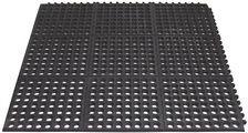 Yoga-Matte NBR Allround, HxBxT 15 x 900 x 900 mm schwarz, gelochte Oberfläche