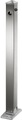 Edelstahl-Sperrpfosten 70 x 70 mm, Spitzkopf zum Aufdübeln, klappbar, Dreikantverschluss
