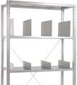 Fachteiler für Schwerlastregal, verzinkt Höhe 150 mm, VE 10 Stk Tiefe 800 mm