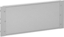 Lochblechrückwand mit 10-teiligem Hakenset für Packtische mit Breite 900 mm