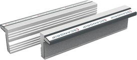 Magnet-Schraubstockbacken neutrale Schutzbacken aus gehärtetem Aluminium, 1 Paar Backenbreite 120 mm