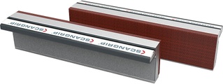 Magnet-Schraubstockbacken aus gehärtetem Aluminium mit Fiberauflage, 1 Paar Backenbreite 160 mm