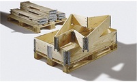 undefined, Holzaufsatzrahmen für Palette im Euroformat klappbar mit 6 Scharnieren Nutzhöhe 300 mm