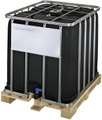 undefined, IBC-Container mit UV-Schutz, 1000 l Containerfarbe Schwarz auf Holzpalette