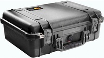 PELI Schutzkoffer aus PP Inhalt 19,4 l, LxBxH 470 x 357 x 176 mm mit Trennwänden, schwarz
