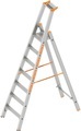 Stufen-Stehleiter einseitig begehbar 7 Stufen inkl. Plattform