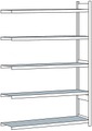 Weitspannregal, mit Stahlboden, Höhe 3000 mm Spannweite 2250 mm Anbauregal, Tiefe 600 mm