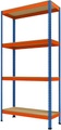 Großfach-Schwerlastregal Höhe 2438 mm, Gesamttiefe 468 mm Breite 1231 mm
