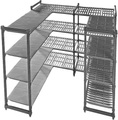 Kunststoff-Steckregalsystem Fachboden-BxT 680 x 610 mm Grundregal, Breite 760 mm, Boden glatt