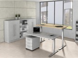 Aktenschrank Höhe 2004 mm, 4 Fachböden weiß