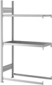Lager- und Werkstatt-Multifunktionsregal Höhe 1750 mm, 3 Lagerebenen Anbauregal, BxT 1010 x 435 mm