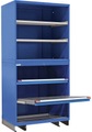Modulares Schranksystem 4 Fachböden, 2 Auszugböden 200 kg Tragkraft, HxBxT 2100 x 805 x 695 mm