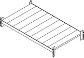 Schwerlastregal-Fachebene Traversenlänge 1800 mm LxT 1800 x 800 mm, rot RAL 3000