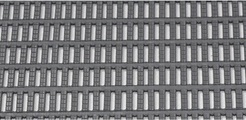 undefined, Bodenmatte mit Rechteck-Hohlprofilen Breite 600 mm, grau, Preis pro lfd. m
