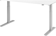 UPLINER-K - Schreibtisch, elektrisch höhenverstellbar 700 - 1200 mm, BxT 1800 x 800 mm Platte weiß