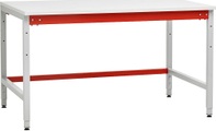 Pack- und Arbeitstisch silbergrau HxBxT 780 x 1400 x 900 mm