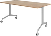 Klapptisch, mobil HxBxT 750 x 1600 x 800 mm Nussbaum-Dekor