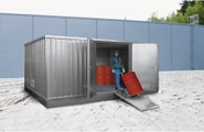 undefined, Gefahrstoff-Lagercontainer für entzündbare Medien, kälteisoliert Außen-HxBxT 2585 x 5075 x 4200 mm verzinkt
